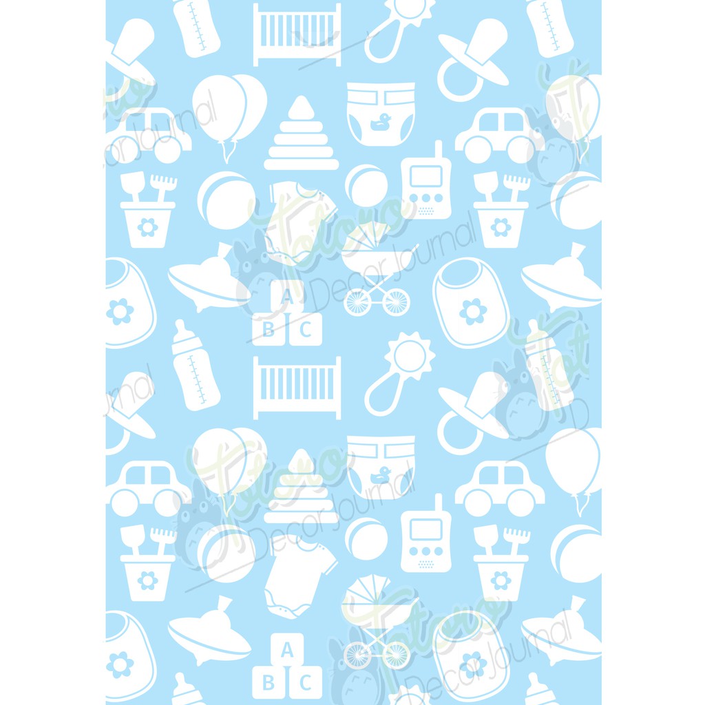 Combo 12 tờ giấy nền gói quà màu xanh 2