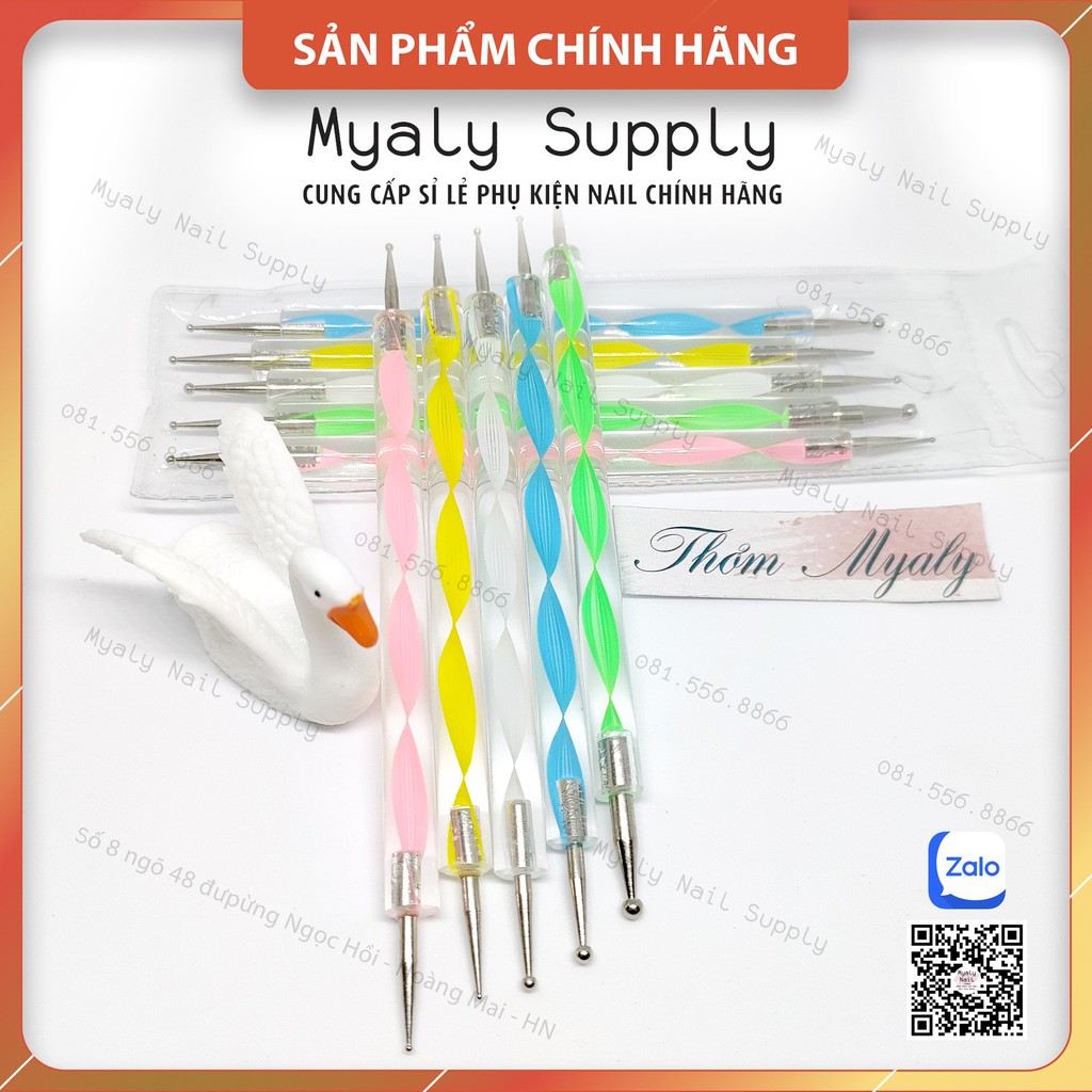 Bộ Bút Chấm Bi Nail Vẽ Móng Set 5 Cái 6544100592781