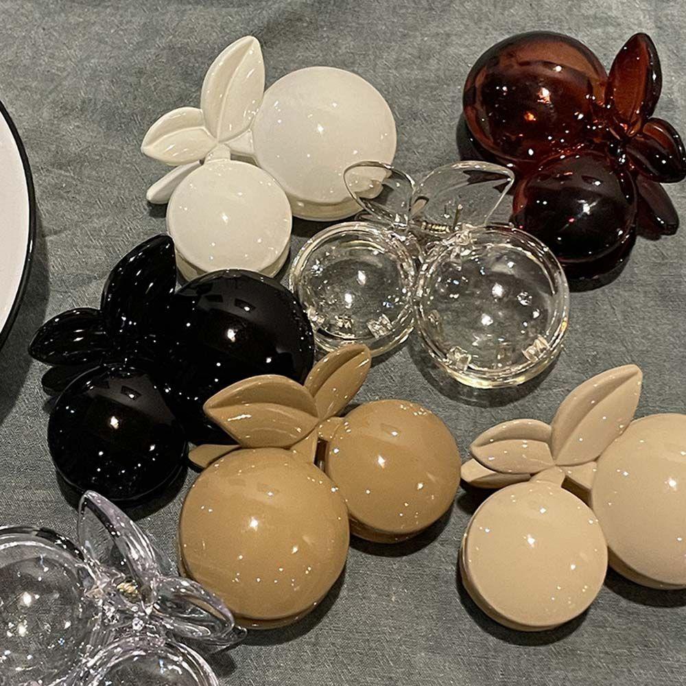 Kẹp Tóc Hình Quả Cherry Màu Trắng Đen Ngọt Ngào Cho Nữ