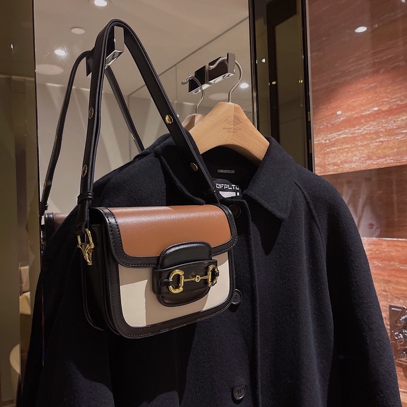 TÚI XÁCH NỮ, Túi Đeo Vai Quai Bấm Size 18cm Mẫu Mới 2022