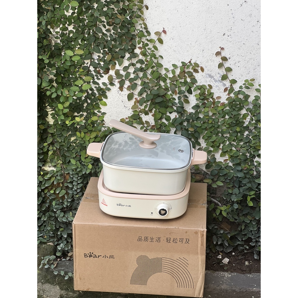Nồi Lẩu Điện Đa Năng Bear 7 Trong 1 Chống Dính Cao Cấp, Nấu Lẩu Thịt Nướng - Tóp Đồ Gia Dụng