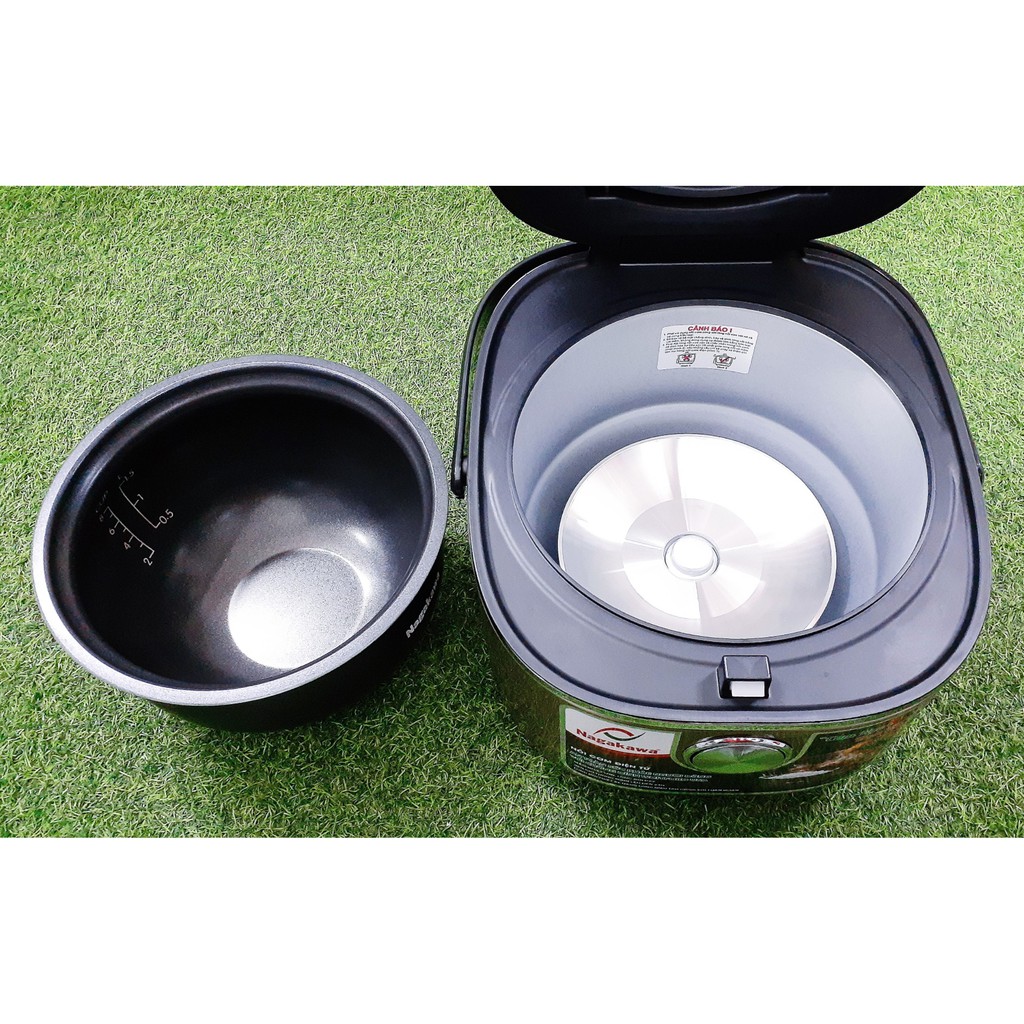 Nồi cơm điện tử Nagakawa NAG-0123, 1.5L, lòng niêu, mâm nhiệt cong, BH chính hãng 12 tháng | BigBuy360 - bigbuy360.vn