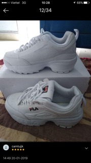 Giày fila ảnh thật
