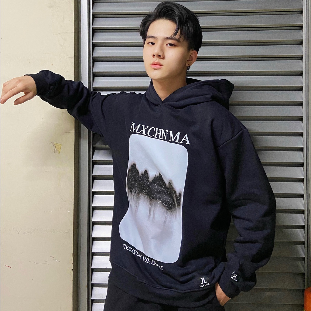 Áo Hoodie JL Oversize Pery, JACKLANE, Áo nỉ chui đầu Unisex Jack Lane