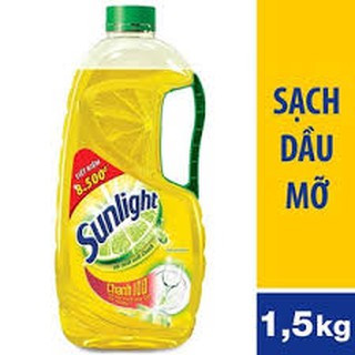 Nước rửa chén Sunlight Chanh chai 1.5kg