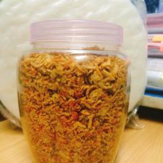 500g Muối tôm trộn ruốc, hành phi ăn bánh tráng