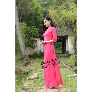[BÃO SALE] Áo Dài Trơn Lụa Nhật Các Màu- Siêu Xinh
