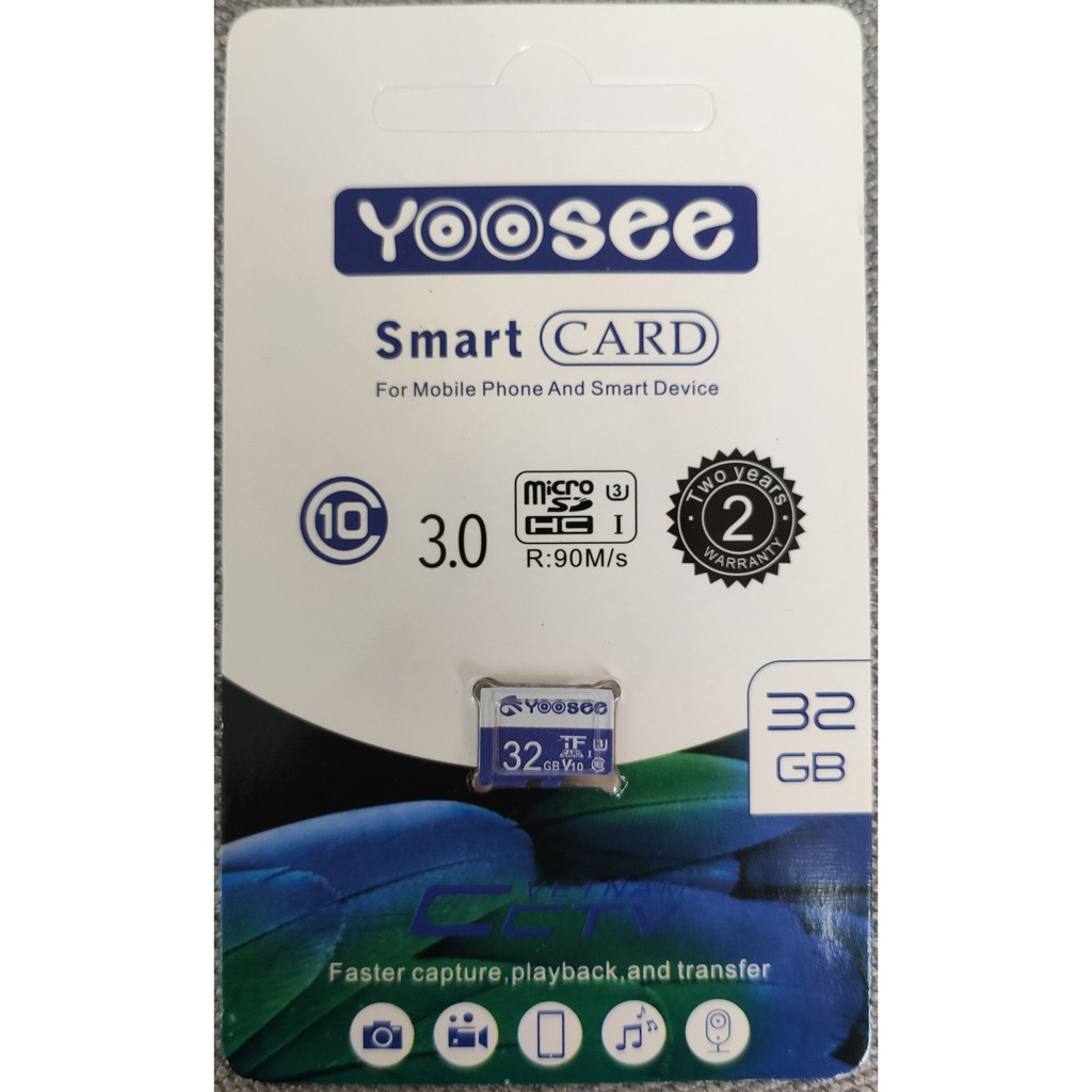 Camera IP Yoosee 2Mpx kèm thẻ 32GB / CAMERA IP YOOSEE 2Mpx / Thẻ nhớ 32GB