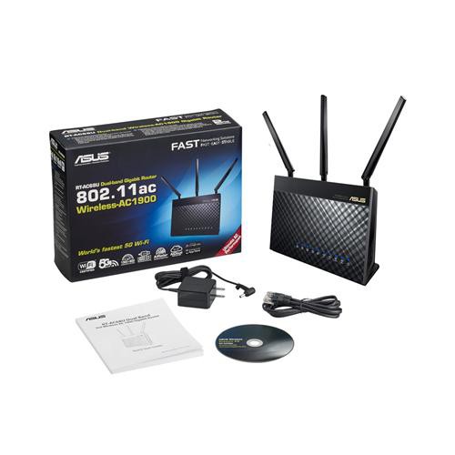 Wifi 2 băng tầng ASUS RT-AC68U (Chuẩn Doanh Nghiệp) Chuẩn AC1900 AiMesh 360 WIFI Mesh