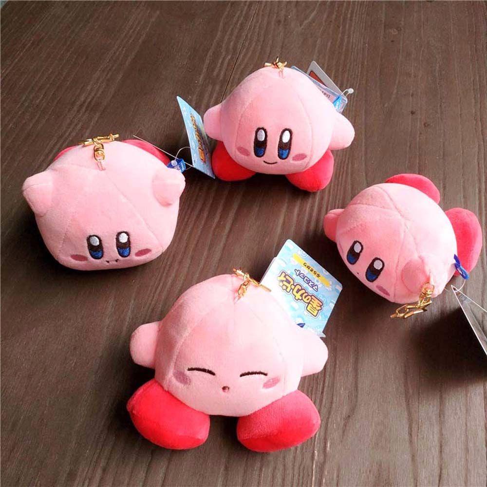 LANFY Móc Khóa Hình Các Nhân Vật Hoạt Hình Kirby Nhồi Bông Đáng Yêu