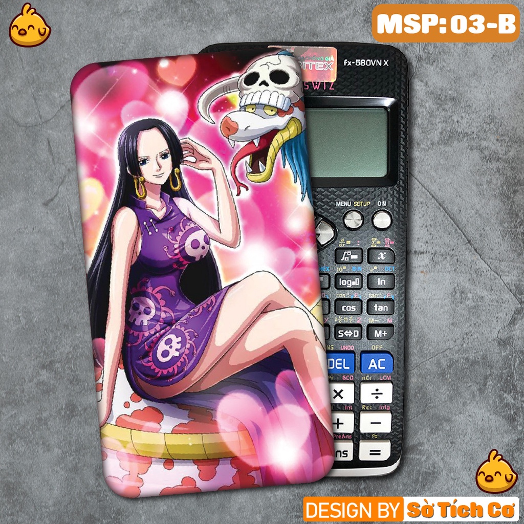 Miếng decal dán máy tính fx-570, fx-580, fx880, Casio, Vinacal,... hình Đảo Hải Tặc MSP: 03