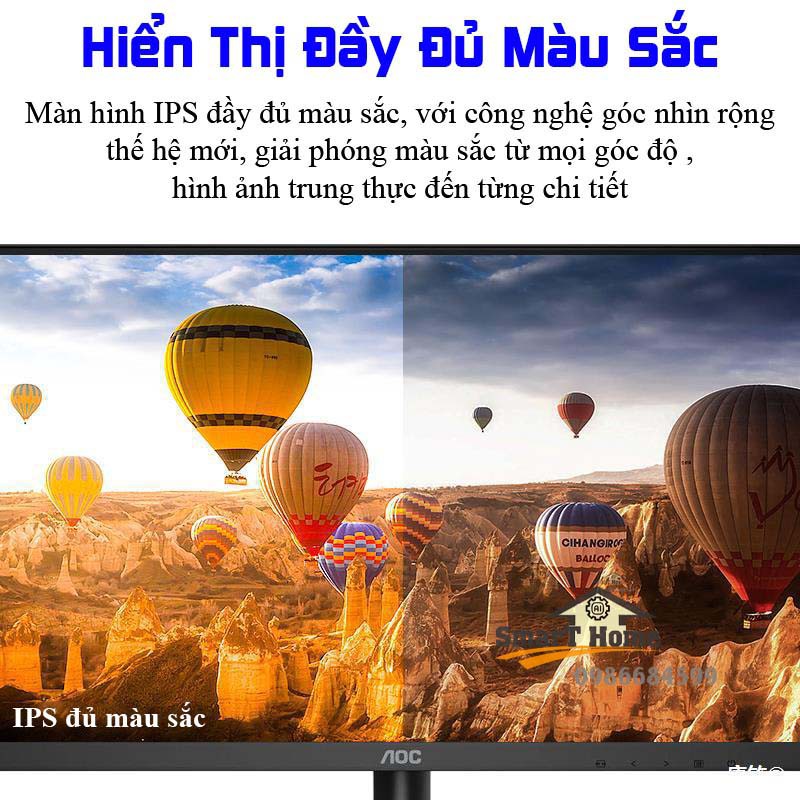 Màn Hình Máy Tính 24 Inch Full Viền AOC 24B2XHM/74 Full HD 1920*1080 75HZ Cổng Kết Nối HDMI + VGA Tiện Dụng BH 36 Tháng | BigBuy360 - bigbuy360.vn