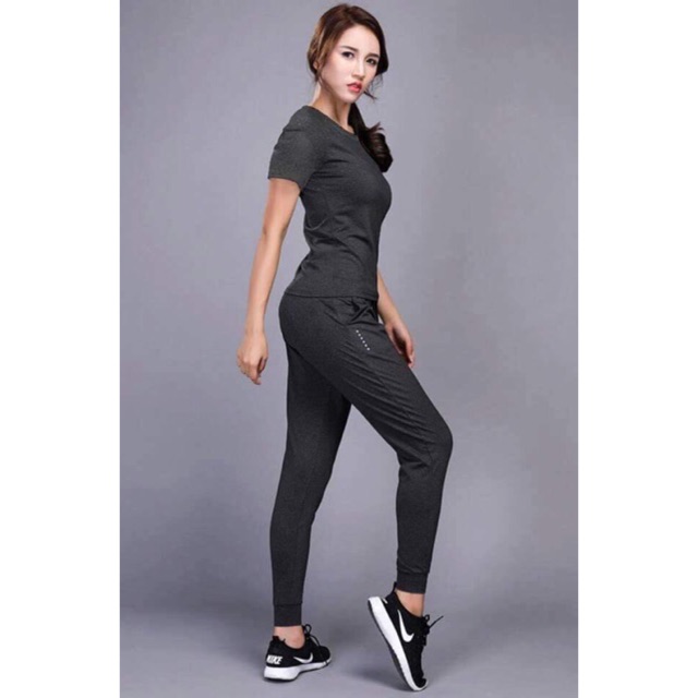 [Mã WAMT2405 giảm 10K đơn 0K] Bộ quần áo tập gym yoga jogger (mặc đc ở nhà rất oke)