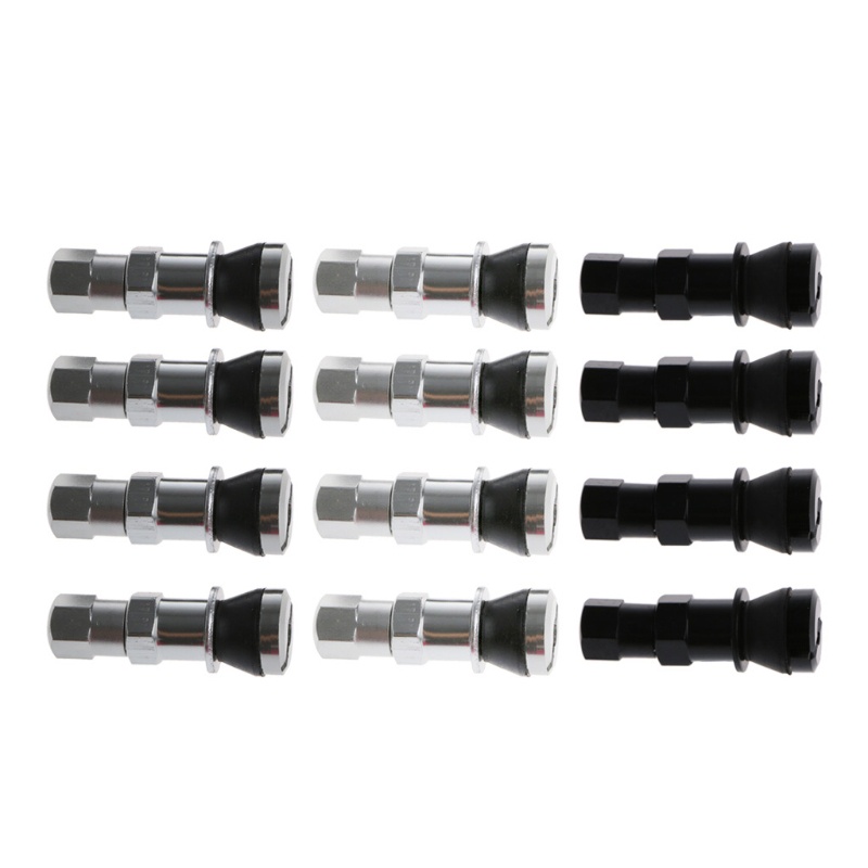 Set 4 Nắp Van Bánh Xe Không Săm Bằng Nhôm Cho Xe Hơi