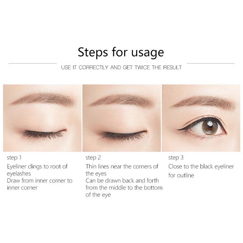 [Hàng mới về] Bút kẻ mắt hai đầu nhanh khô lâu trôi chống thấm nước