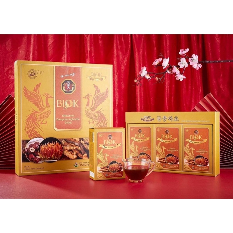 [HÀNG MỚI] Nước Uống Đông Trùng Hạ Thảo BIOK, bổ sung năng lượng.Thực phẩm tăng sức đề kháng.