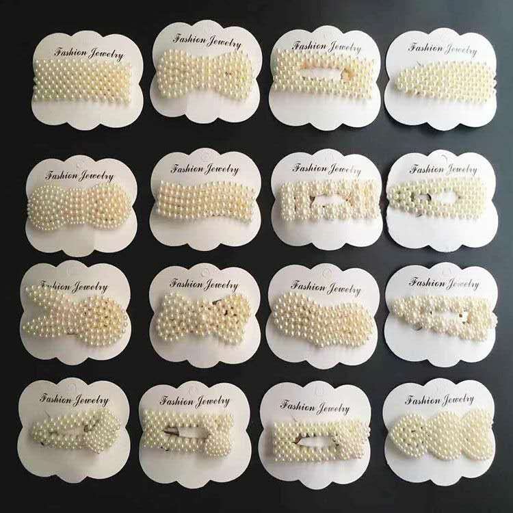 Kẹp tóc BB đính ngọc trai thời trang Hàn Quốc