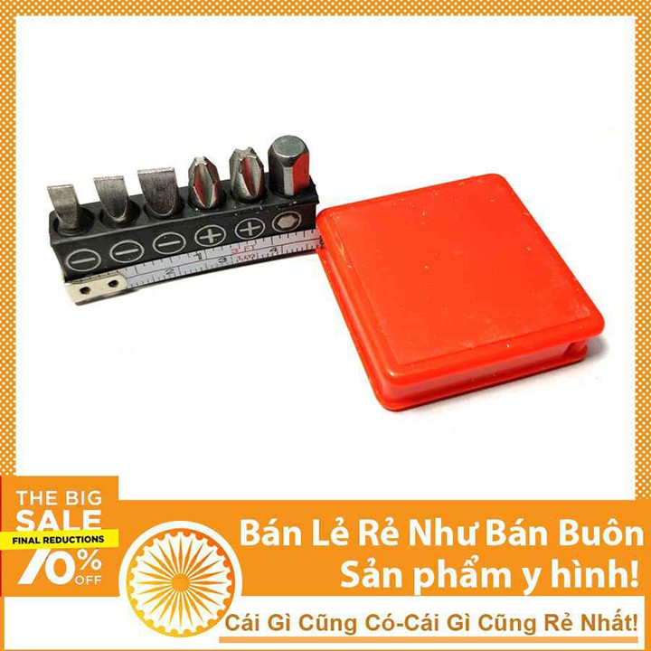 Hộp Dụng Cụ Sửa Chữa Cơ Bản 16 Chi Tiết - Hộp Nhựa Hình Ô Tô Đỏ