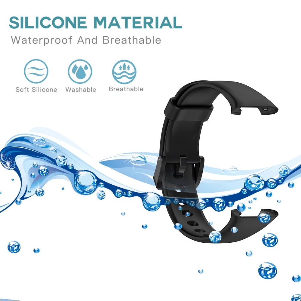 Dây đeo thay thế JANSIN chất liệu silicon màu trơn cho Xiaomi Mi Band 7 Pro / 7 Pro