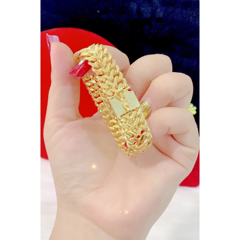 Lắc tay nam chạm mạ 24k cao cấp P1585