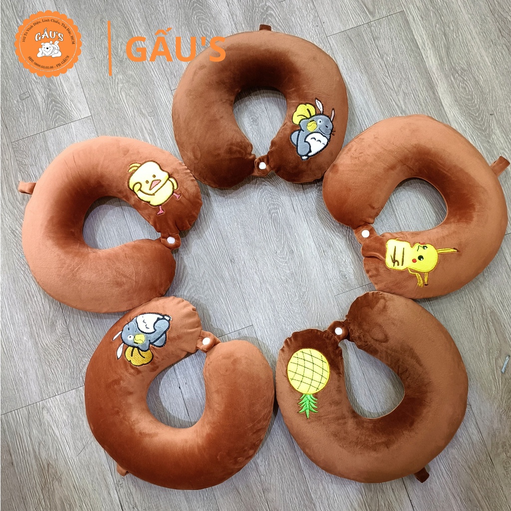 Gối kê cổ cao su non mềm mại đủ loại - GẤU SHOP