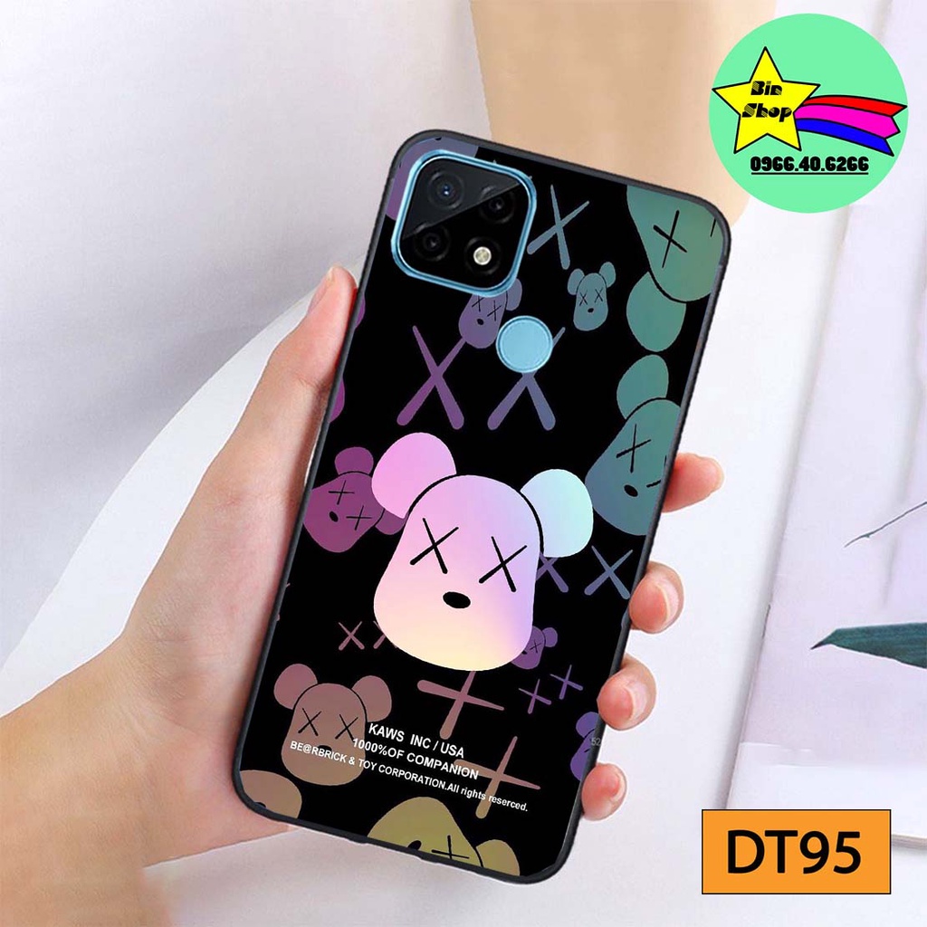 Ốp lưng Realme C21y / Realme C25 / Realme C25S in hình Robot Bear độc đáo, cá tính, chất liệu in UV chống trầy xước