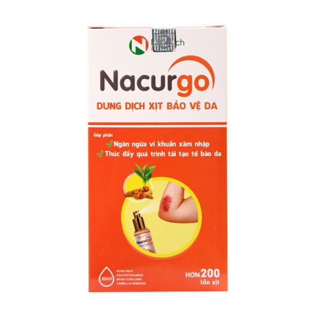 [GIÁ GỐC] NACURGO 30ML DUNG DỊCH LÀM LÀNH VẾT THƯƠNG HỘP 30ML