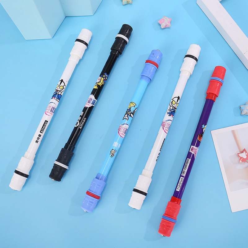 1 Cây Bút Bi Xoay Bằng Nhựa Hình Ultraman Dễ Thương Màu Ngẫu Nhiên