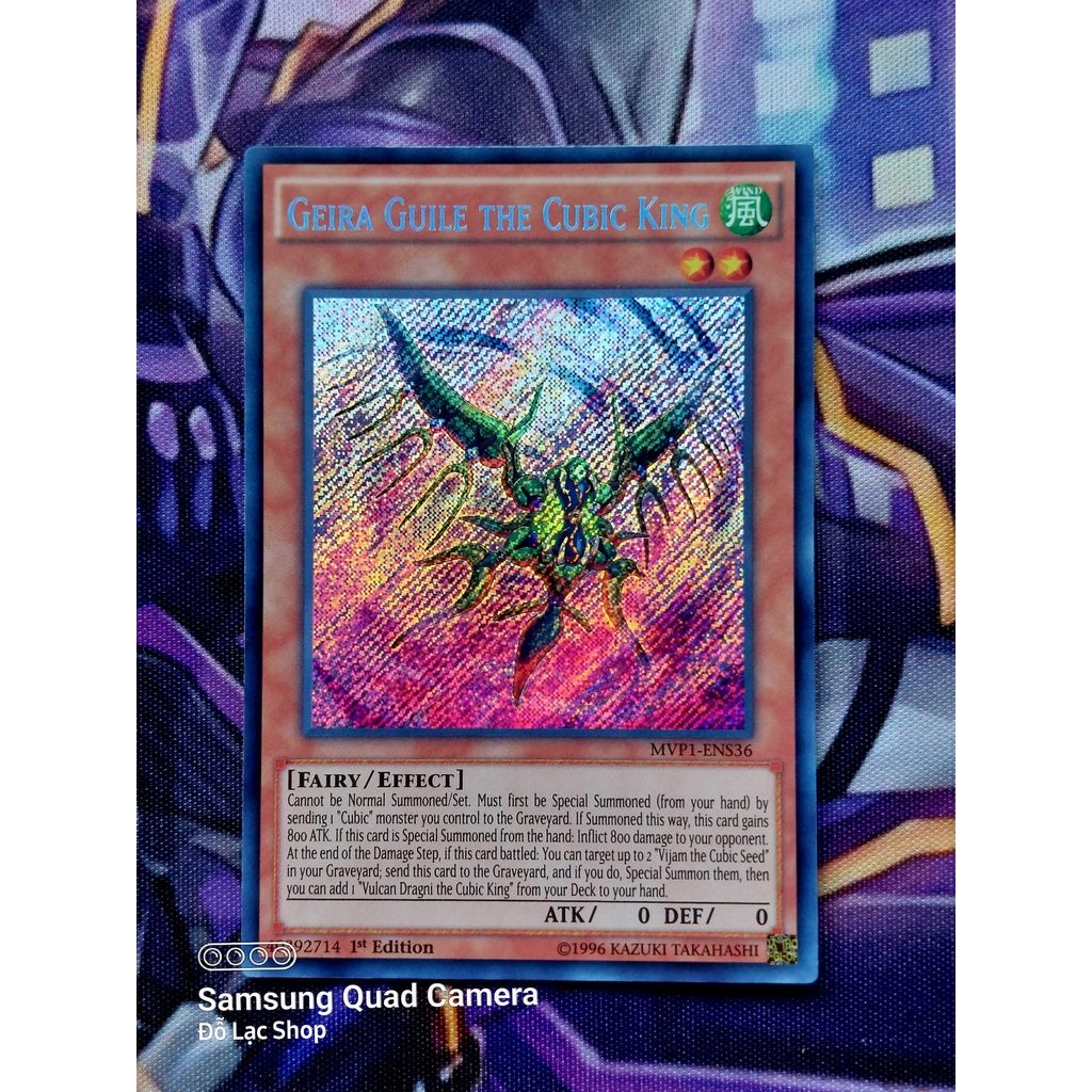 Thẻ Bài Yugioh Monster Geira Guile the Cubic King - MVP1-ENS36 - Secret Rare