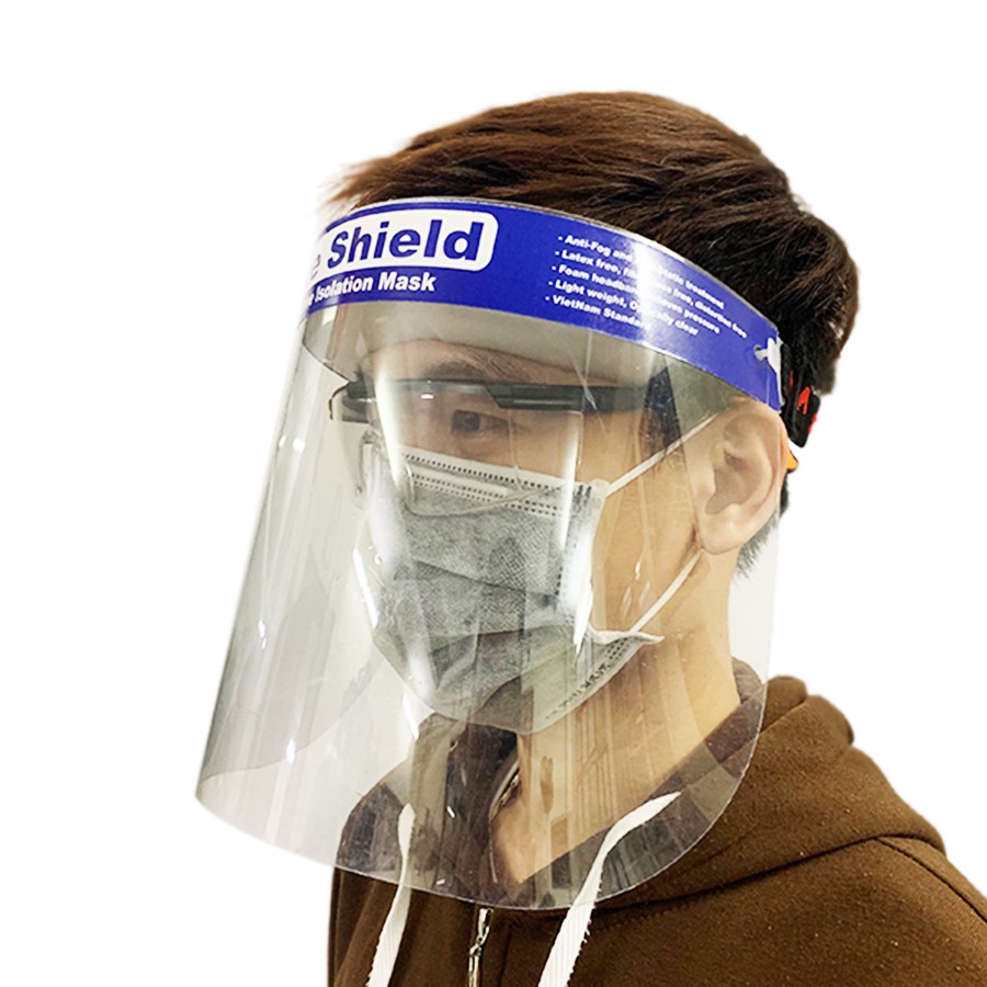 Kính che mặt hàng chính hãng Faceshield Nhật Quang ngăn ngừa vi khuẩn, bụi bẩn, chất lỏng