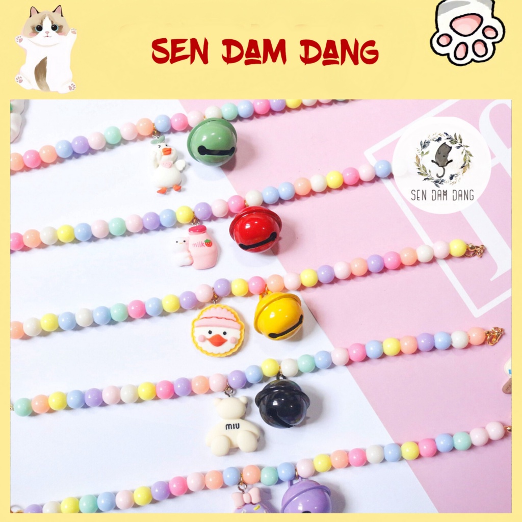 Vòng Cổ Hạt Pastel Cho Cún Mèo - Phần 2