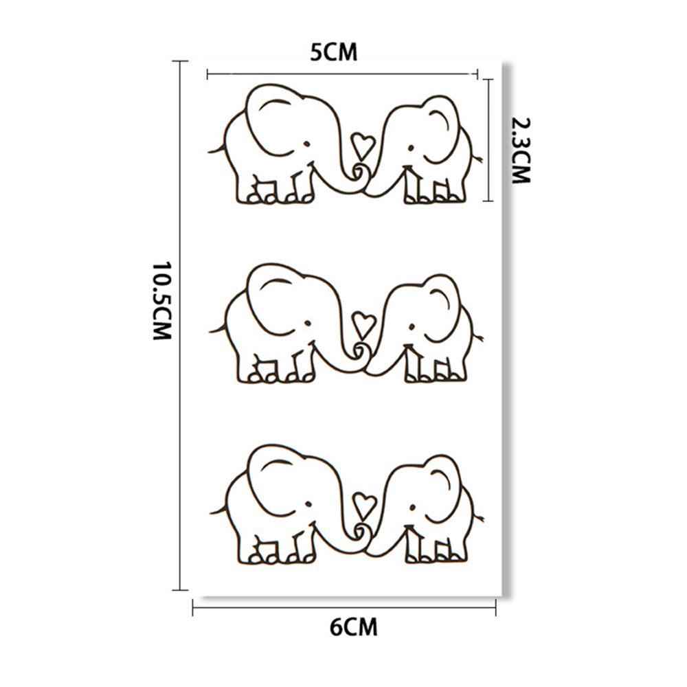 Hình xăm dán tạm thời chống nước cho cặp đôi