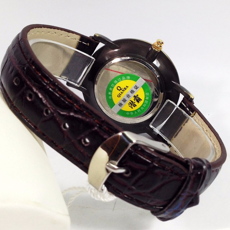 Đồng hồ nam dây da mặt chạm rồng đen cao cấp QIANBA 6688 - Q6688 ST2S209