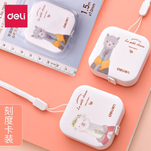 Thước dây mini Deli mẫu hình 1.5m