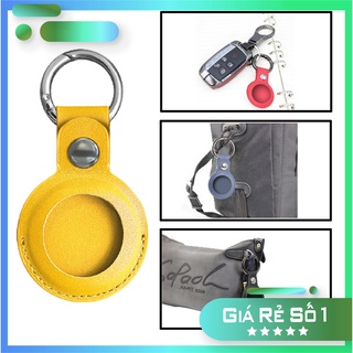 Bao da móc khoá AirTag - Case AirTag 1 Mặt - Nhiều màu sắc - Móc khoá balo, chống trầy - Giá rẻ