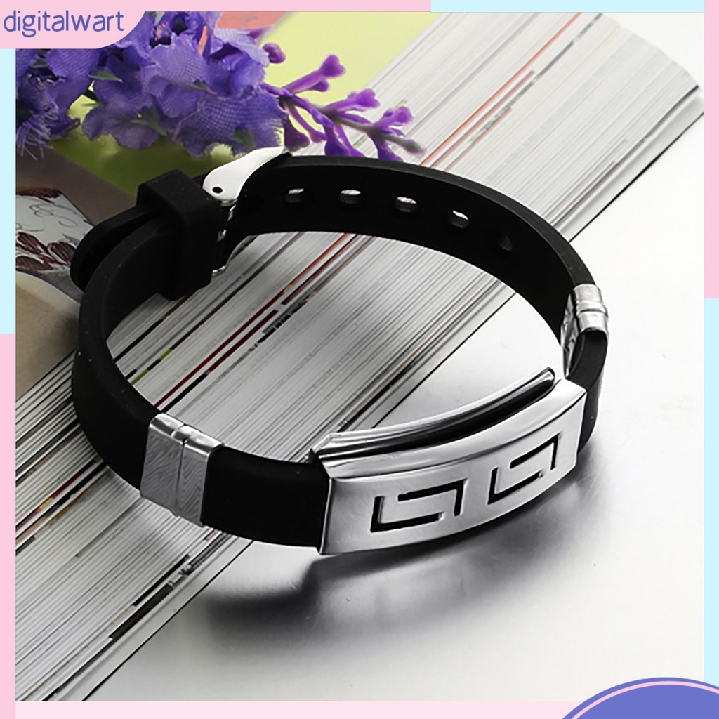 Vòng tay bằng cao su phong cách cá tính dành cho nam