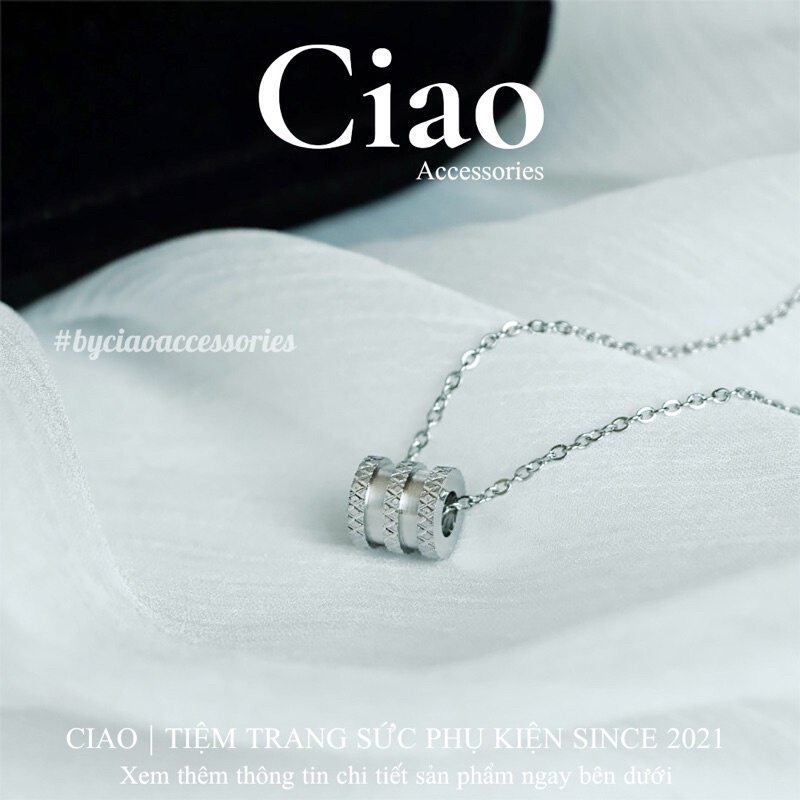 [HOẢ TỐC 1H] Dây chuyền/ Vòng cổ titan không gỉ thiết kế charm trendy Newyork Ciao