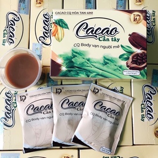 Cacao giảm cân, giảm cân ca cao cq slim mẫu mới hộp 10 gói