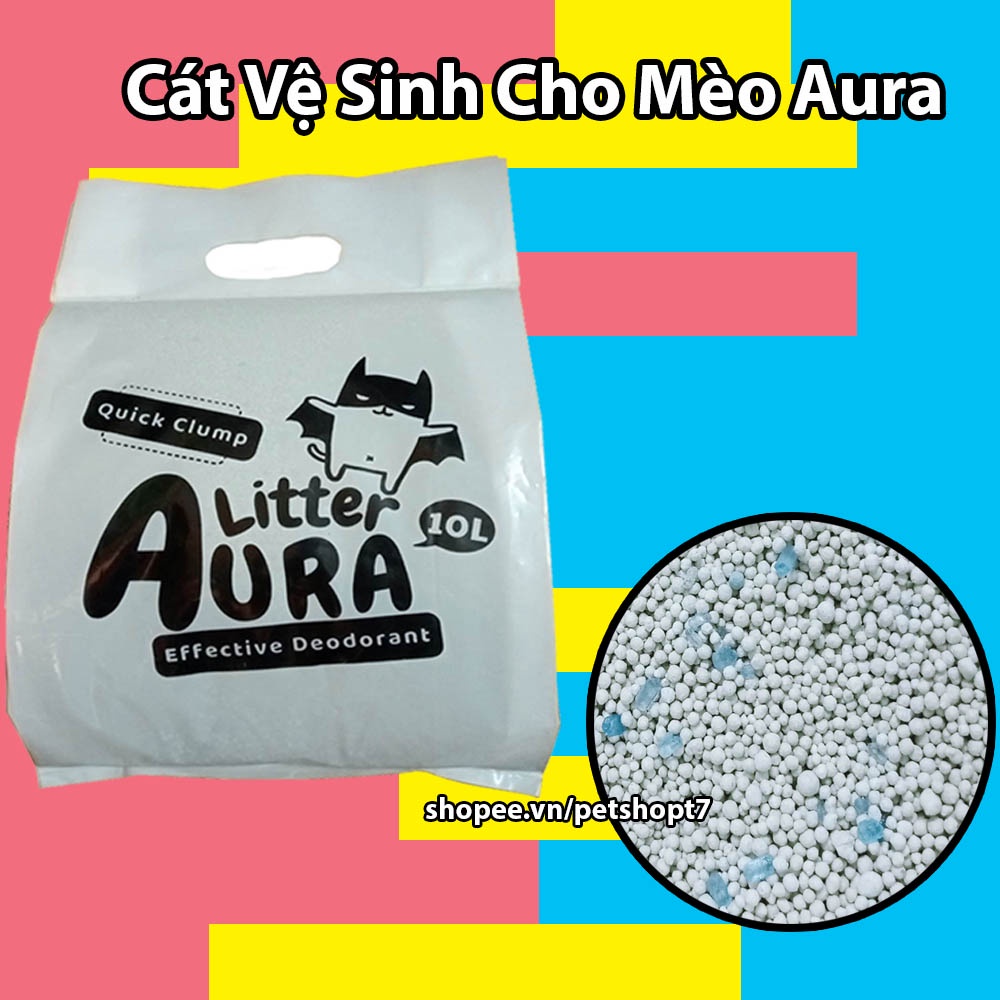 Cát Vệ Sinh Mèo Aura 10L (5kg)