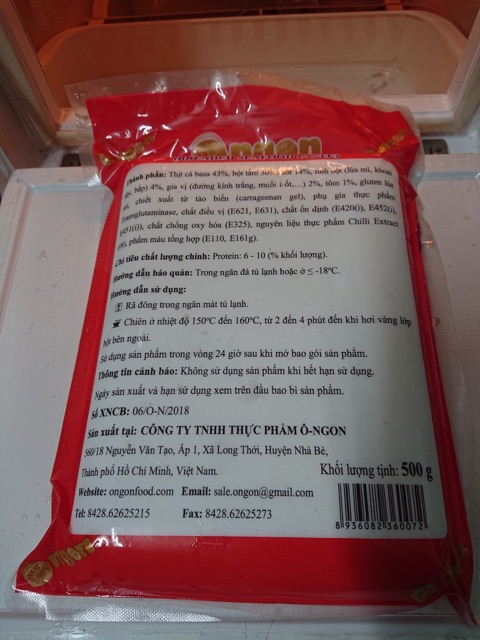 Cá sốt cam mayonaise O Ngon  gói 500g 35v