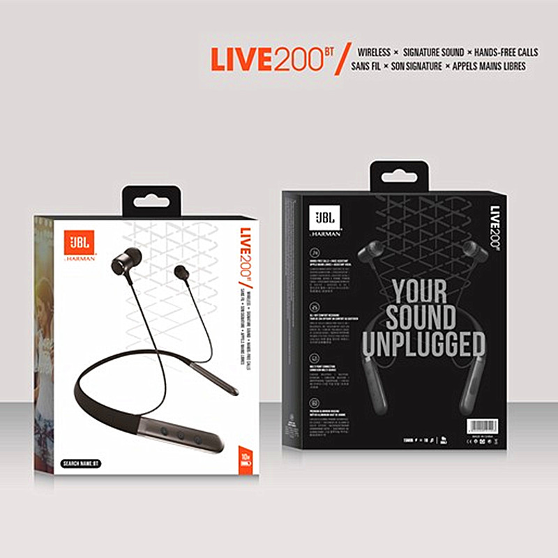 Live 200BT Wireless Bluetooth Earphone Neckband Magnetic Headphones Sports Bass Earbuds Handsfree Calls with Microphone