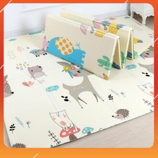 MẸ VÀ BÉ -  Thảm xốp cho bé XPE gấp gọn tấm lót trải sàn 2 mặt chống thấm chống trơn hàn quốc phủ silicon 1m8 * 2m