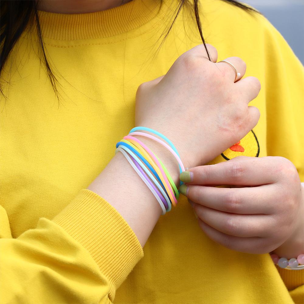 SUSANS Vòng Đeo Tay Silicone Nhiều Màu Dành Cho Nam Và Nữ