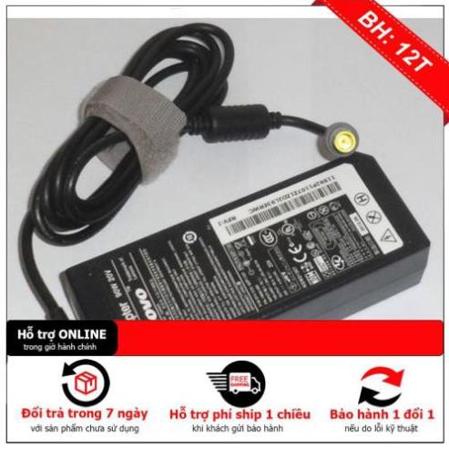 Sạc Laptop Lenovo 20V-3.25A đầu 7.9*5.5mm Chân kim to ZIN