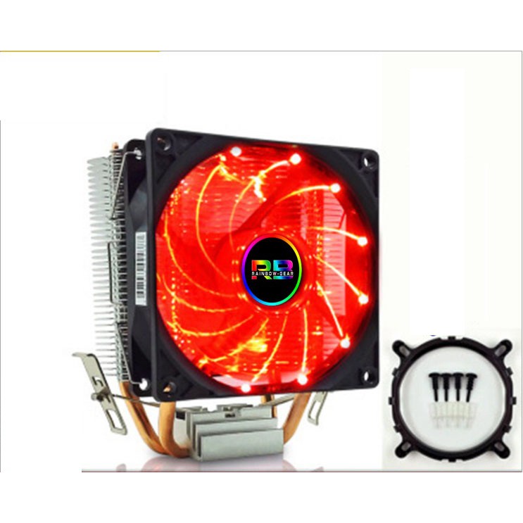 Fan CPU 775/1155 Máy Game CT 2U cool storm  - Màu đỏ (Tải Nhiệt Khí 2 Ống Đồng) ,Fan tản nhiệt CPU đa năng CT-2U