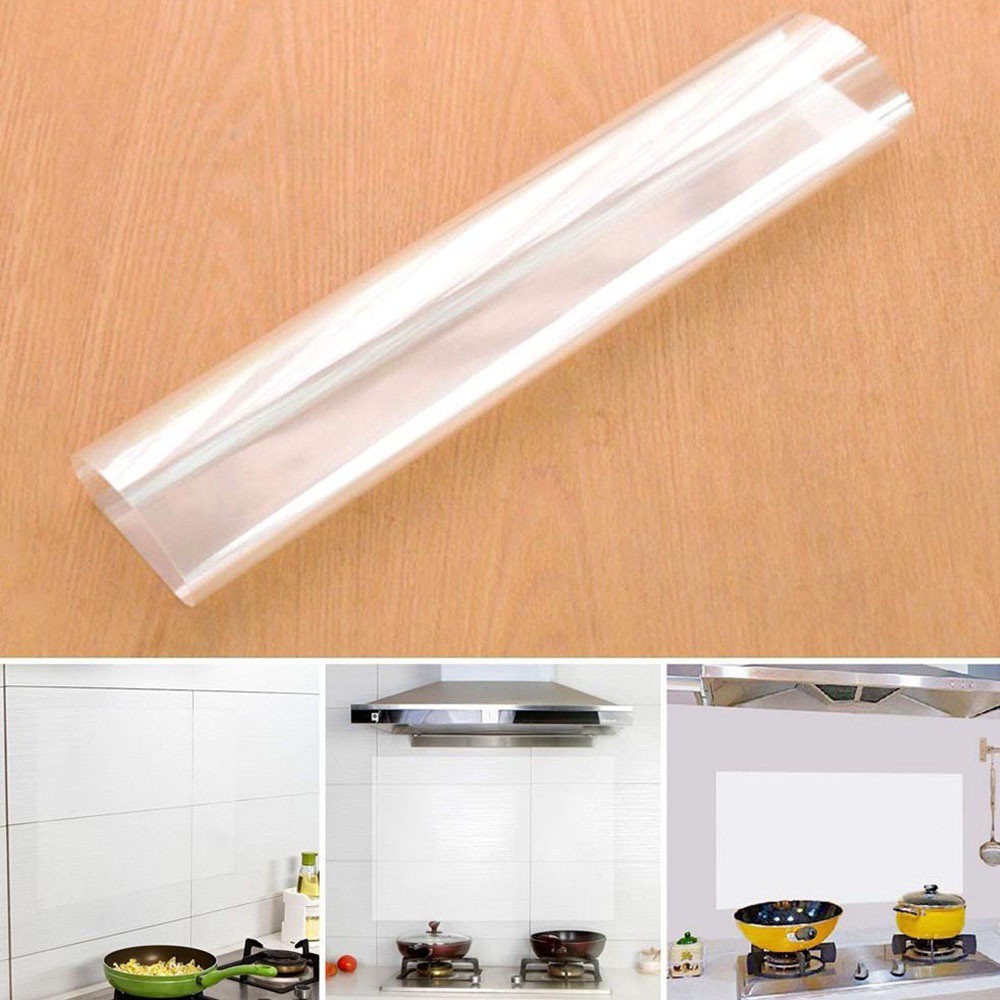 Miếng dán tường trong suốt chống dầu chịu nhiệt bảo vệ trang trí nhà bếp