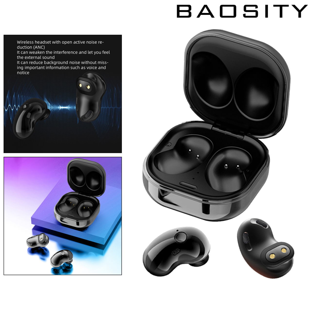 [BAOSITY]S6 TWS Bluetooth Earphones Wireless Headphone Binaural Call