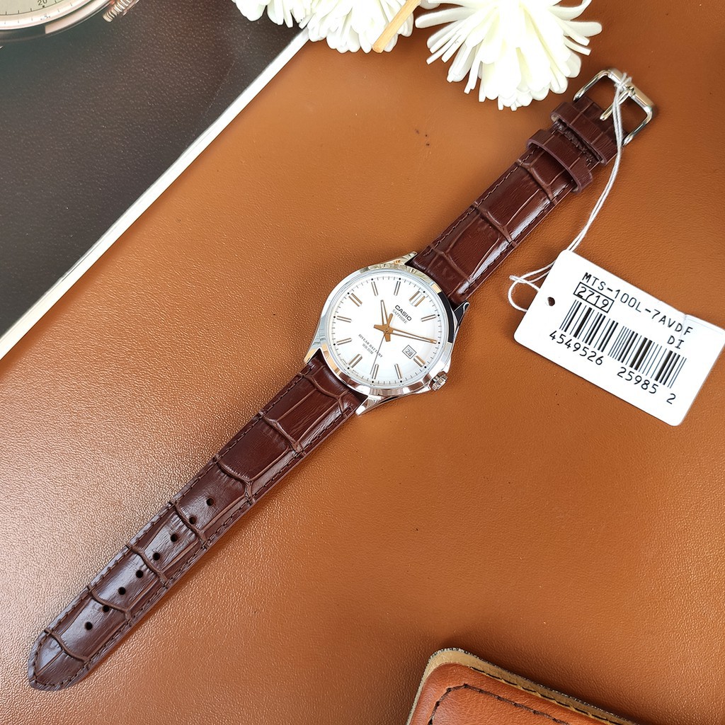Đồng hồ nam Casio 💖𝐅𝐑𝐄𝐄𝐒𝐇𝐈𝐏💖 Đồng hồ CASIO MTS-100L-7AVDF Mặt kính sapphire | BigBuy360 - bigbuy360.vn