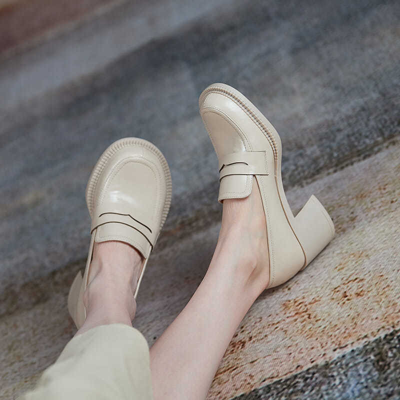 Giày Búp Bê Nữ Gót Vuông Thiết Kế Xinh Xắn | BigBuy360 - bigbuy360.vn