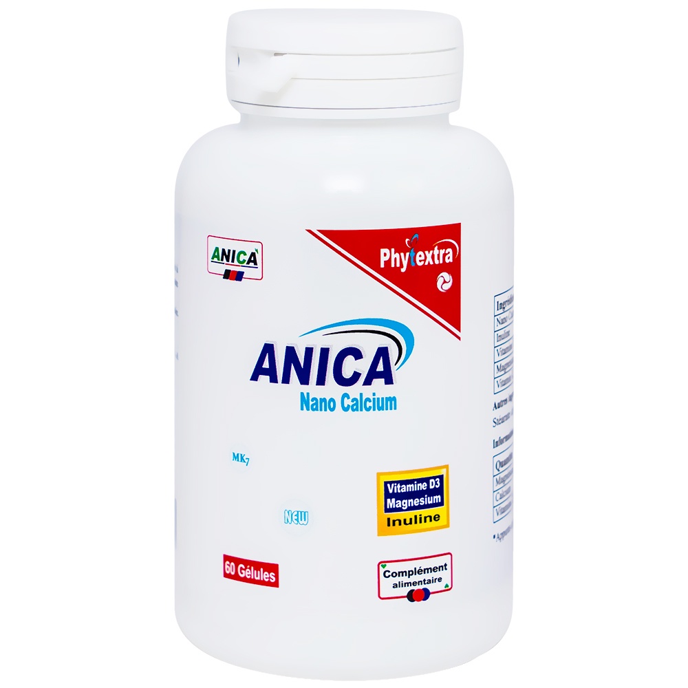 Anica Nano Calcium và Cvara - Nano Calcium bổ sung canxi cho phụ nữ mang thai và cho con bú,người bị loãng xương,trẻ em